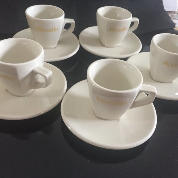 Vintage Nocello Demitasse Espresso Cups & Saucers - 5 Sets ACF Made in Italy - Picture 2 of 7